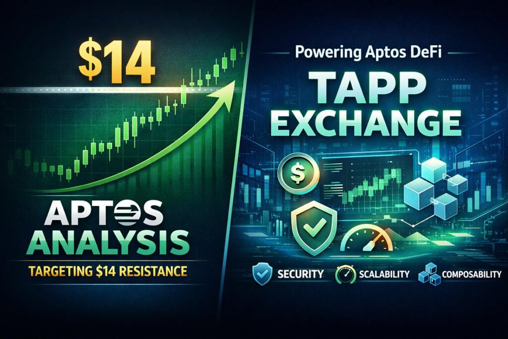 Aptos Analysis APT Eyes $14 Resistance as Tapp Exchange Revolutionizes DeFi Ecosystem