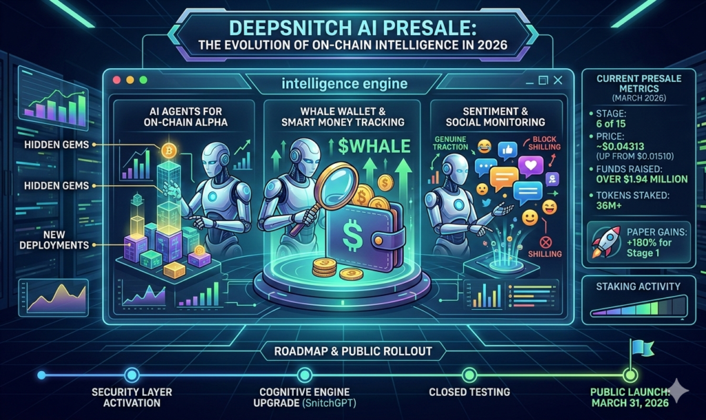 DeepSnitch AI Presale The Evolution of On-Chain Intelligence in 2026
